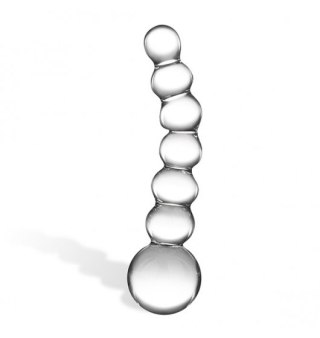 Glas - Curved Glass Beaded Dildo