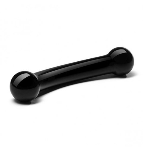 Glas - Double Bull Black Glass Dildo