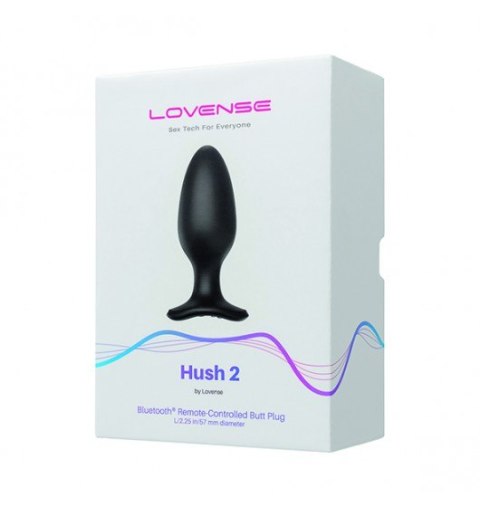 Korek Analny z wibracjami Hush rozmiar XL & App Lovense