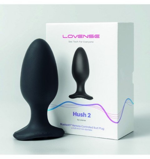 Korek Analny z wibracjami Hush rozmiar XL & App Lovense