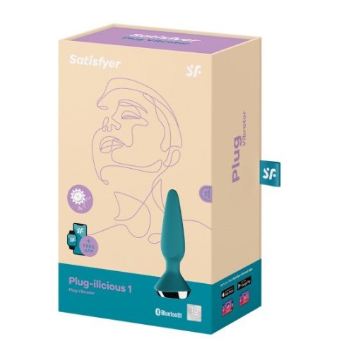 Korek Analny z wibracjami Plug-ilicious 1 Petrol Satisfyer