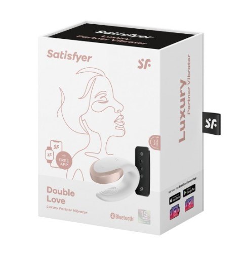 Wibrator dla Par Double Love biały Satisfyer