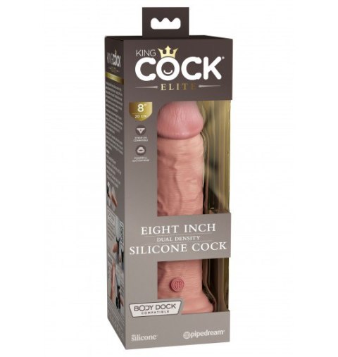 8 Inch Dual Density Silicone Cock Light