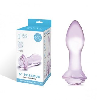 Glas - Rosebud Glass Butt Plug