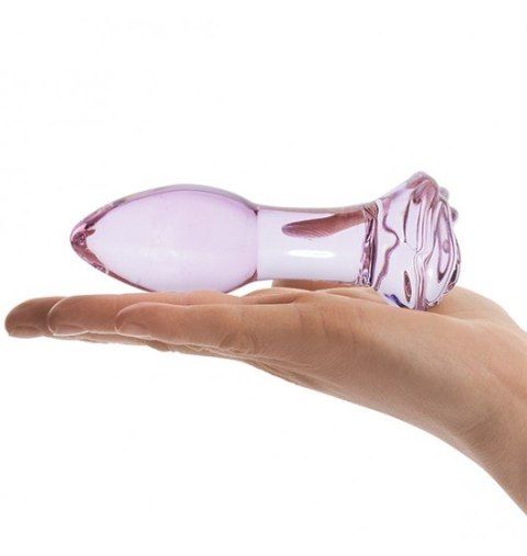 Glas - Rosebud Glass Butt Plug