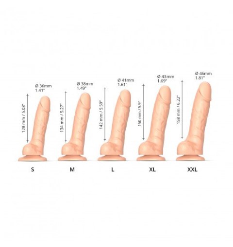 Sliding Skin Realistic Dildo Flesh XL