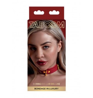 Taboom D-Ring Collar Deluxe Red