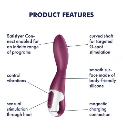 Wibrator Heated Thrill z aplikacją Satisfyer