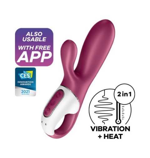 Wibrator Króliczek Hot Bunny z aplikacją Satisfyer