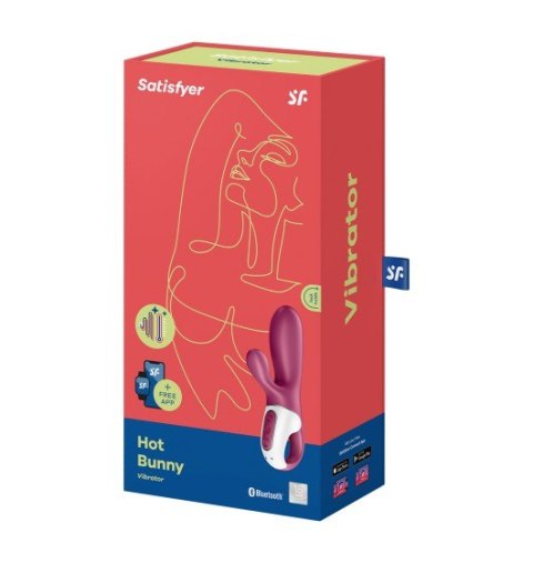 Wibrator Króliczek Hot Bunny z aplikacją Satisfyer