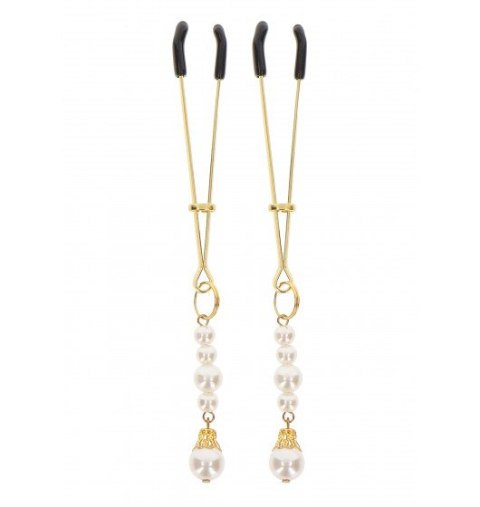 Taboom Tweezers With Pearls Gold