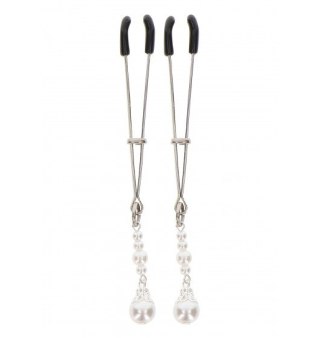 Taboom Tweezers With Pearls Silver