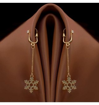 Upko Non-pierced clitoral jewelry dangle with snowflake