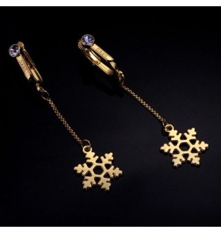 Upko Non-pierced clitoral jewelry dangle with snowflake