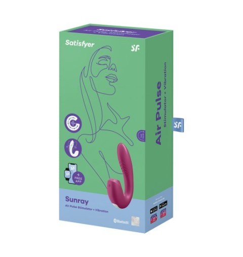 Wibrator Łechtaczkowy i do punktu G Sunray & App Berry Satisfyer