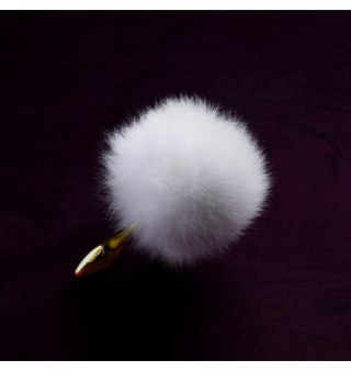 Upko Rabbit Fur Bunny Tail Small Butt Plug