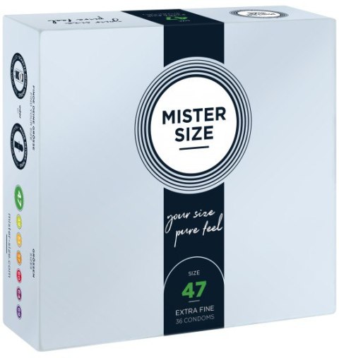 Mister.Size 47 mm Condoms 36 Pieces