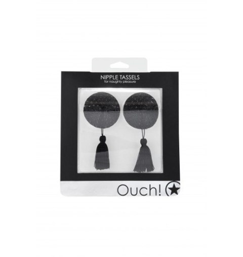 Ouch! Nipple Tassels Round Black