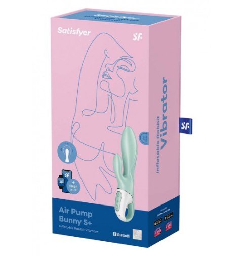 Wibrator Króliczek Air Pump Bunny 5+ Mint Satisfyer