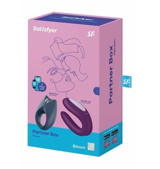 Wibrator dla Par Partner Box 2 z aplikacją Satisfyer