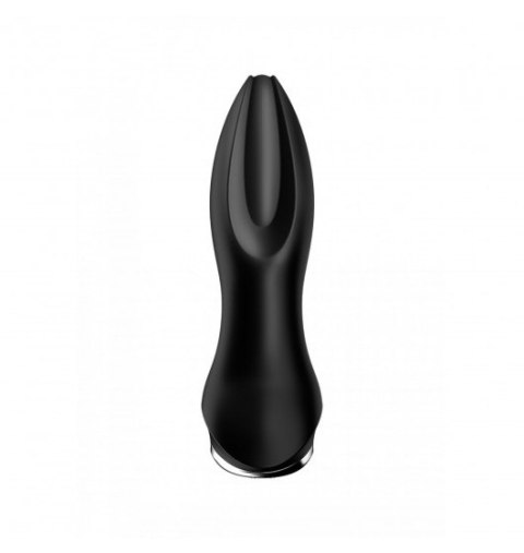 Wibrator Analny Rotator Plug 2+ black z aplikacją Satisfyer