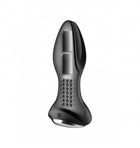 Wibrator Analny Rotator Plug 2+ black z aplikacją Satisfyer