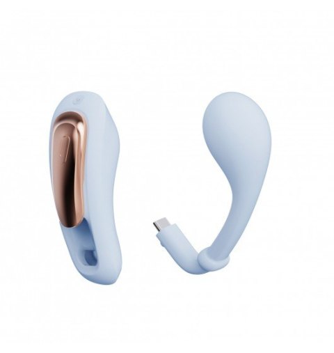 Qingnan No.6 Wireless Control Wearable Vibrator Blue