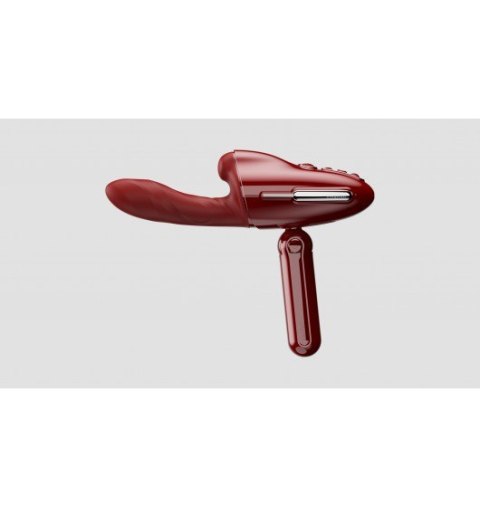 Qingnan No.9 Handheld Vibrating and Rotating Thruster Set Red