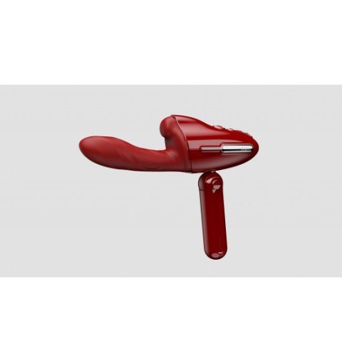 Qingnan No.9 Handheld Vibrating and Rotating Thruster Set Red