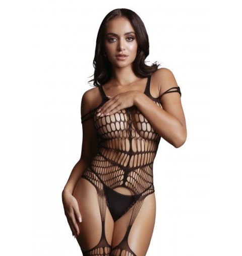 Shredded Bodystocking Black O/S