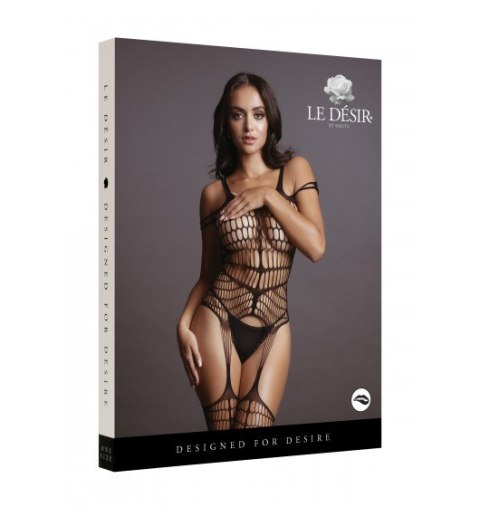 Shredded Bodystocking Black O/S