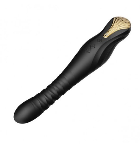 Zalo King Vibrating Thruster Obsidian Black