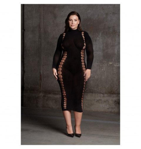 Carme XI - Dress with Turtleneck Black OSX