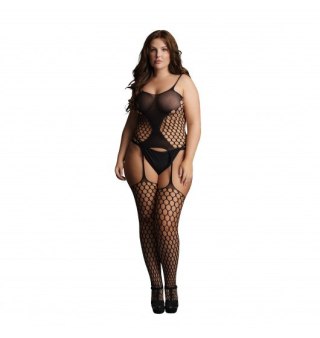 Fence Suspender Bodystocking Black OSX