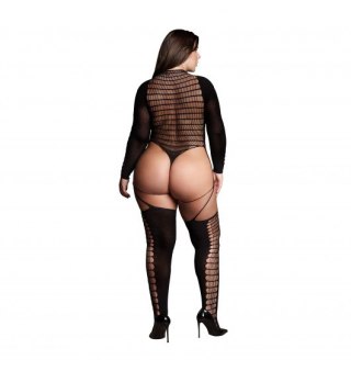 Kalyke XXIII Bodystocking with Turtleneck Black OSX