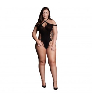 Leda XIII - Body with Crossed Neckline Black OSX