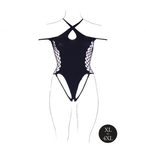 Leda XIII - Body with Crossed Neckline Black OSX