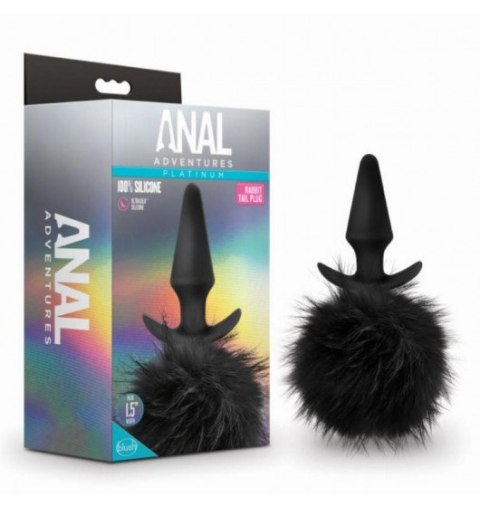 Anal Adventures Platinum Rabbit Tail Plug