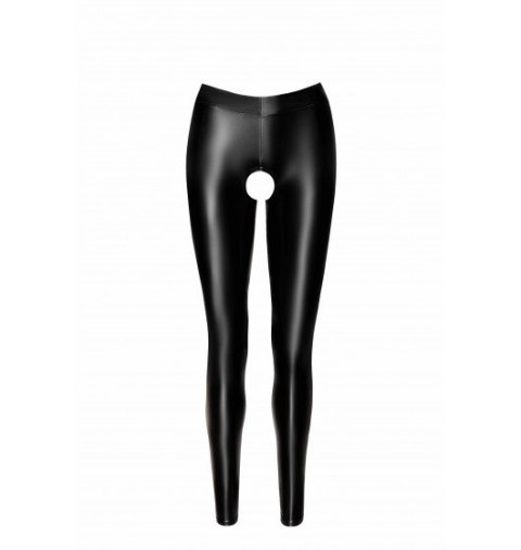 F304 Taboo wetlook leggings with open crotch and bum L