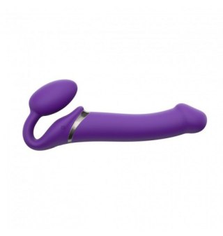 Wibrujące Dildo Strap on me Purple rozmiar L