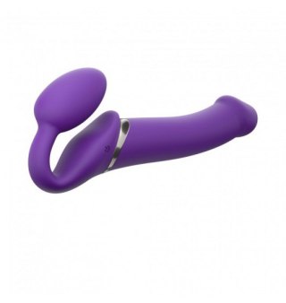 Wibrujące Dildo Strap on me Purple rozmiar L