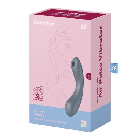 Wibrator Wielofunkcyjny Curvy Trinity bluegrey Satisfyer