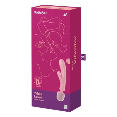 Wibrator Wielofunkcyjny Potrójny Triple Lover Pink Satisfyer