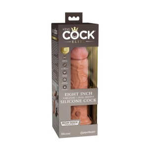 Wibrujące dildo Pipedream King Cock Elite Silicone Dual Density Cock 8