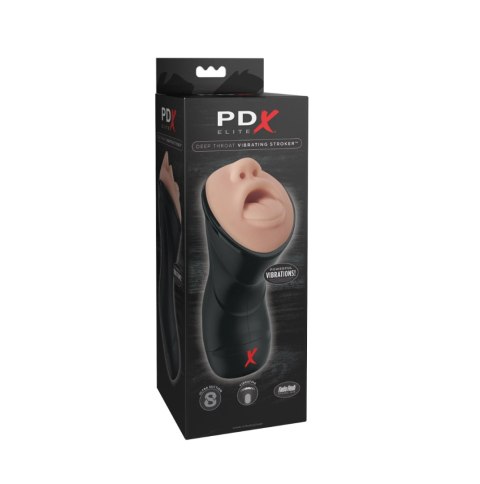 Masturbator męski oralny Elite Deep Throat z wibracjami Pipedream