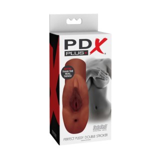 Masturbator męski PDX Plus Podwójna Penetracja Brown Pipedream