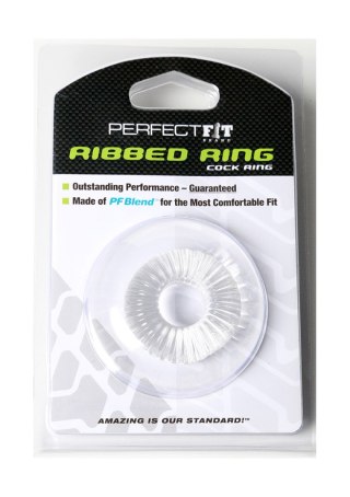 Perfect Fit Ribbed Ring Clear