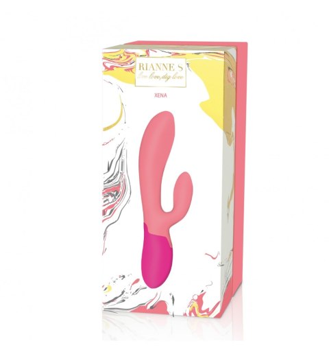 Rianne S ESSENTIALS - Xena Rabbit Vibrator Coral & French Rose