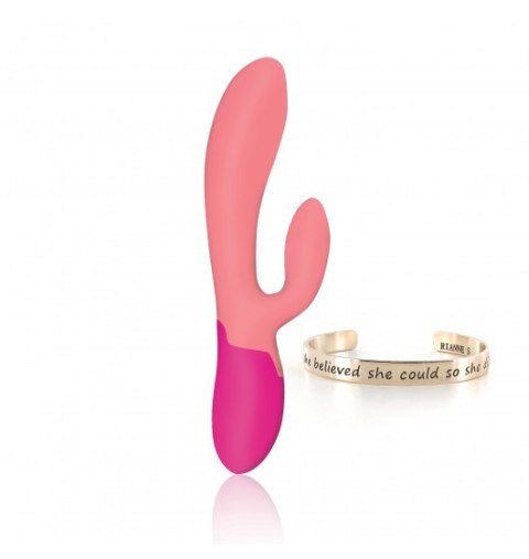 Rianne S ESSENTIALS - Xena Rabbit Vibrator Coral & French Rose