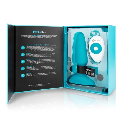 B-VIBE RIMMING PLUG 2 TEAL